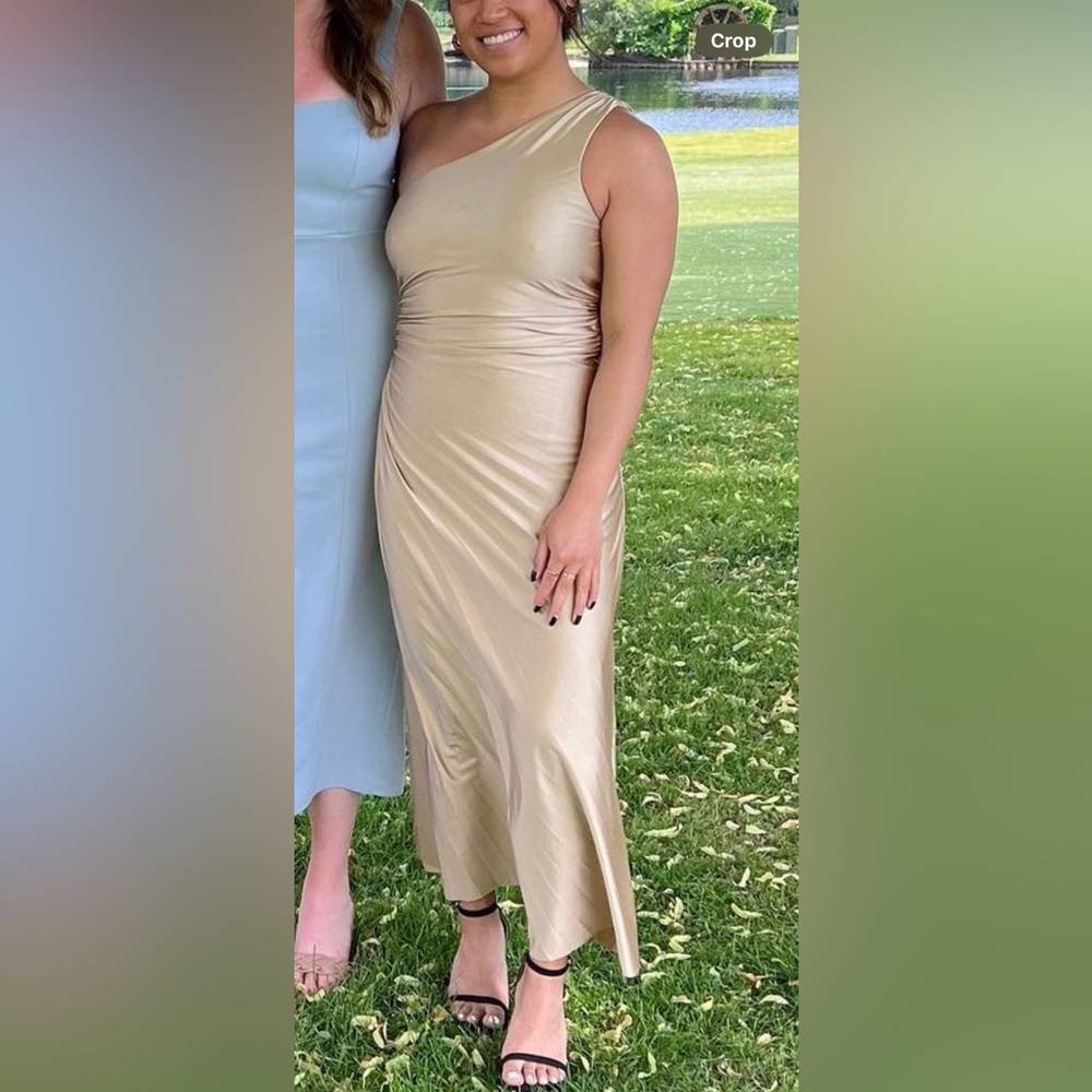 DELFI gold dress